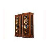 High End Home Theater System Hi Fi Floor Standing Speakers Natural Wood Passive Speaker