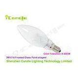 AC 85V - 265V 360 Led Candle Bulbs 3w Natural White Screw Base 14mm , Warranty 3 Years thumbnail-1