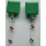 Badge Holder Type Square Plastic Retractable Yoyo Pull Reel Lanyard Badge Holder thumbnail-1