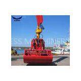 Red Hydraulic Drive Clamshell Grab Bucket for Excavator or Crane Handling Rock and Scrap 1.6m