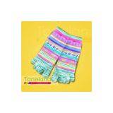 5-Toe Multi-Striped Socks