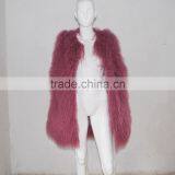 SJ036-02 2017 New Fashion Long Real Fur Vest for Girl or Women thumbnail-1