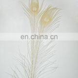 Hot Selling White Natural 80cm-90cm Peacock Feather thumbnail-1