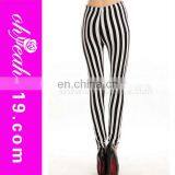 Black and White Striped Wholesale Fashion Leggings 2014 thumbnail-1
