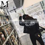 Women Short Sheepskin Biker Jacket Slim Natural Lambskin Coat Leather Jacket 100% Genuine thumbnail-2