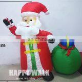 HI Lighting Inflatable Santa Claus With Gift Bag Christmas Decorations for Holiday thumbnail-3