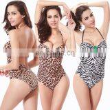 Buckled Center Nylon Lycra Fabric Open Sexy Photo Bathing Suit thumbnail-1