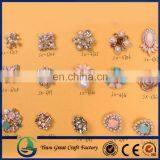 Wholesale Fashion Rhinestone Pearl Button for Wedding Bouquet Decoration