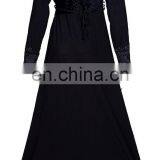 Dubai Velvert Abaya Burkha For Casual Occasion Wear / Women Daily Wear Abhaya Burqa 2017 (dubai Abaya 2017) thumbnail-2