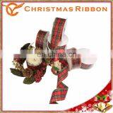10 Yards 1.5 Inch Red and Green Plaid Christmas Ribbon Available thumbnail-6