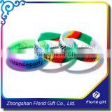 Promo Color Mixture Silicon Wristband /camouflage Rubber Bracelet / Segment Printing Wristband thumbnail-2