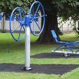 Community Fitness Equipment Double Person Big Wheels Physical Fitness and Arm Trainer Outdoor Fitness Equipment thumbnail-2
