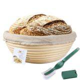 China Factory Round Rattan Banneton Bread Proofing Basket With Liner thumbnail-2