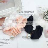 Lace Houndstooth Scrunchies Fabric Pearl Elastic Hair Band Ponytail Holder Fashion Hair Decoration Women Hair Scrunchies