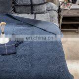 Oversized Microfiber Lightweight Blue Color Embossed Wavelet Pattern Quilt Set /bedding Sheet Sets thumbnail-2