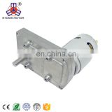 slow rpm dc motor with flat gearbox high torque 24v
