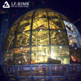 New Design Space Frame Skylight Glass Roof Price Dome Structure Roofing thumbnail-2