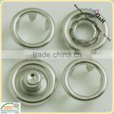 Silver Ring Prong Snap Fasteners