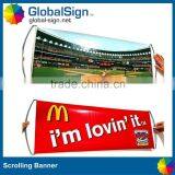 Hanging Style Scrolling Flag Banner