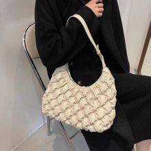 Hot Sale Customized Simplicity Solid Color Zipper Rhombus Wild Messenger Woman/ladies Small Shoulder Hand Bags thumbnail-3