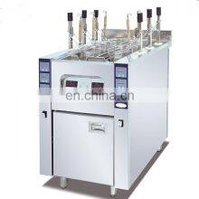 Commercial Stainless Steel Automatic Lift Electric Pasta Cooker for Hotel 2 Tanks 6 Baskets