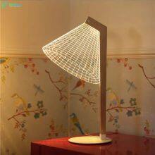 3D Vision LED Wooden Reading Lamp Good Quality Cheap Price for Teenagers on Sale thumbnail-2