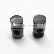 Custom High Quality Thicken Durable Low-Key Black Zinc Alloy Metal Rope Stopper For Shoes thumbnail-3