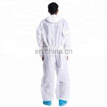 Factory Price Wholesale Non-woven Coverall Jumpsuit Waterproof Overall For Person Protection thumbnail-2