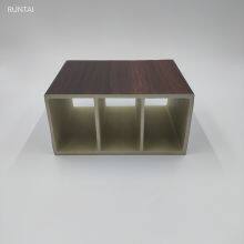 Indoor Hollow Square Wpc Pvc Tubes Column Wpc Timber Tubes 100-50mm