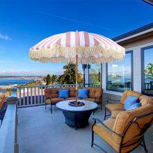 Tassel Beach Umbrella Ins Wind Swimming Pool Courtyard Umbrella 1.8m 37-inch Sunscreen Sun Umbrella Customized Advertising Umbrella Wholesale thumbnail-2