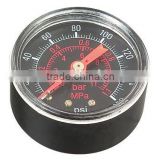 2.5" pressure gauge with black aluminum dial