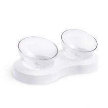 Shallow Cat Bowl​ Slow Feeder With Two Bowls thumbnail-3