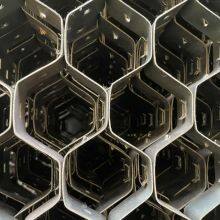 SS304 Honeycombed Steel 48mm Hexagonal Lance Mesh Welded Welded Mesh Technique Manufacturer's Cutting for FCCU Regenerator