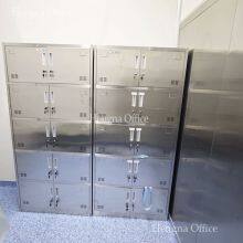 Kommerzielle Edelstahl-Schließfächer mit – Mehrfach-Tür-Einheiten für Schulen, Fitnessstudios und öffentliche Räume – Anpassbare Schließfach-Optionen thumbnail-5