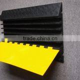 Lowest Price Rubber 5 Channel Cable Protector for Truck Hose 5 Channel Rubber Cable Cross Stage Cable Protector