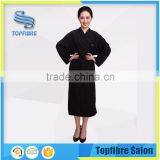 A10442 All Size Lightweight Nylon Salon Hairdresser Kimono Robe With Long Sleeve