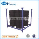 Warehouse storage car and truck spare tire rack