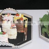 AN324 ANPHY European Style Fashion Cake Nut Snack Dessert Two Sizes Metal Plate Tray Stand Holder Display