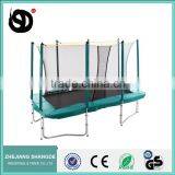 9ft*12ft Kids Rectangle Trampoline With Safety Enclosure