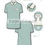 Men's Classic Polo Shirt in Green Italy New Design ODM Service thumbnail-1