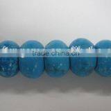 Taiwan Turquoise With Matrix Mineral Rondelle Beads Gems thumbnail-1