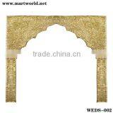 Gold Indian Wedding Decorations Backdrop;hand Make Wedding Backdrop(WEDS-002)