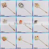 Hot Sale High Quality Silver Jewelry Woman Accessorize Gemstone Brooch Peacock Brooch B0044 thumbnail-6