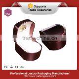 collection pillow dark brown smooth leather watch box