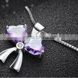 Elegant Butterfly Knot 925 Sterling Silver Butterfly Shape Pendant thumbnail-3