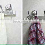 2016 No Drilling No Screw Easy Installation Stainless Steel Wall Mounted Hooks Rack Coat With Strong Vacuum Suction Hook thumbnail-4