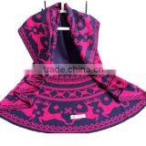 Shawl Scarf Tribal Fringe Hoodies Jacket Ethnic Warm Cardigans For Women Blankets Cape Shawl Ponchos and Capes thumbnail-1