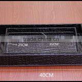 Sheng Rende High Quality Home Office Leather Rectangular Storage Disc Fruit Plate Beverage Tray Storage Tray thumbnail-5