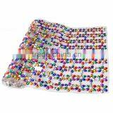 Wholesale Hot Melt New Colorful Beaded Rhinestone Resin Mesh thumbnail-3