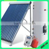 high end split pressure with copper coil tank and controller solar water heater